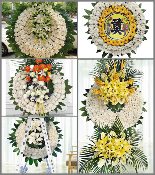 山东青岛平度市蓼兰镇民一村花圈速递